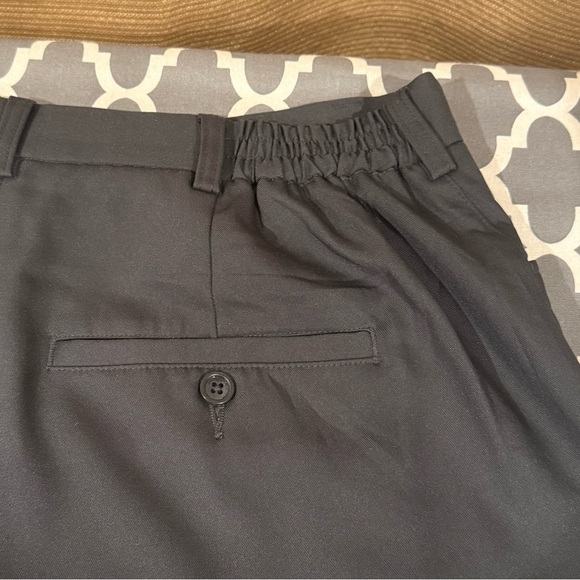 Oobe Womens Dress Pants Gray Stretch Waist Straight Leg Business Trousers 18/31 - Picture 4 of 4